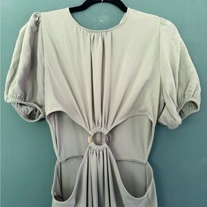 Zara Light Gray Maxi Dress